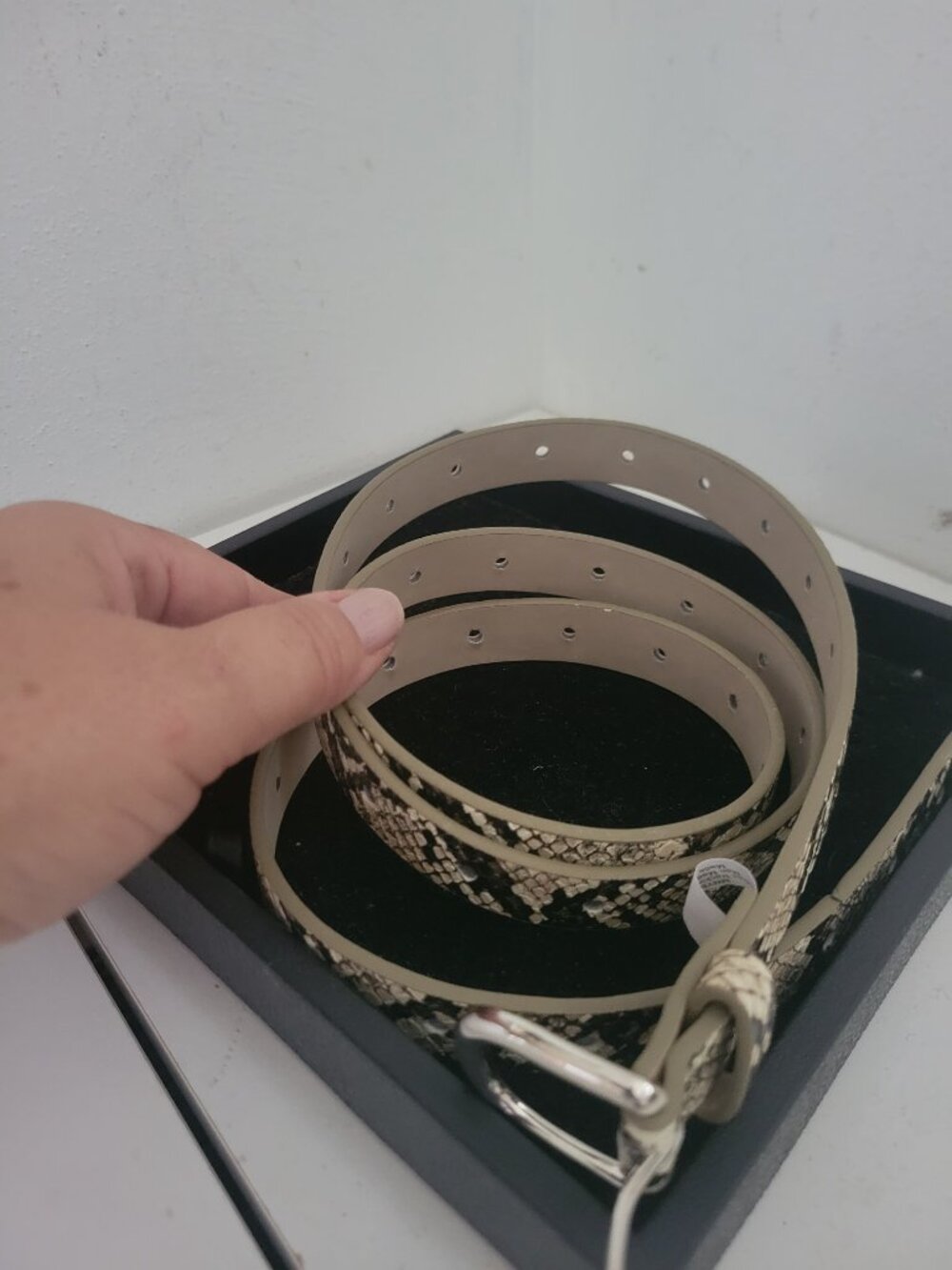 Faux Python Print Belt Size Med-Large - Picture 3 of 4